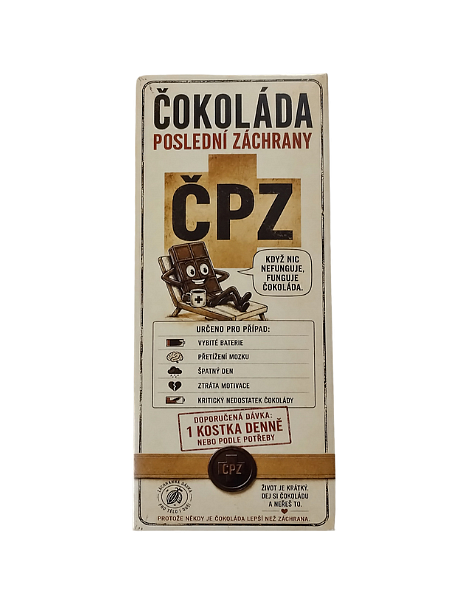 ČOKOLÁDA POSLEDNÍ ZÁCHRANY - mléčná